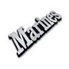 NJECT Officially Licensed United States Marines Plastic Chrome Color Emblem for Cars, Trucks, and All Auto | Universal Fit at 5.3 x 1.7 | Weatherproof view 4