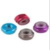 Zkensh-Bolts M2 M3 M4 M5 Multiple Colors Nylon-Insert Locknuts Alloy Hexagon Hex Nut, Widely Used(5pcs,M3 Red Wine) view 1