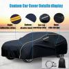 Full Garage Car Cover Custom Fit for Lada 4x4 Niva 3-Door Offroader 1995-2006 Waterproof Car CoverAll Weather Car Tarpaulin Dust Weatherproof with Driver Door Zipper & Storage Bag view 3
