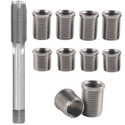 Spark Plug Thread Repair Kit, M101.0 Inserts and M121.0 Tap Stainless Steel Spark Plug Repair kit for Gasoline Engines, Lawn Mowers & Generators