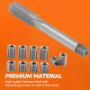 Spark Plug Thread Repair Kit, M101.0 Inserts and M121.0 Tap Stainless Steel Spark Plug Repair kit for Gasoline Engines, Lawn Mowers & Generators view 4