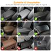 Zaqmru Car Armrest Cover Fit for Mazda CX-5 Console Armrest Protector with 2 Storage Pockets Quilted Leather Non-Slip Backing (Black & Redline) view 2