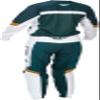 Fly Racing Women's F-16 Moto Gear Set - Pant and Jersey Combo (Teal/White/Gold, Women's 2X-Large Jersey/Size 13/14 Pant) view 2