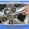 Tuxihapp 22mm Car Spare Tire Lug Wrench, L-Type Heavy Duty Steel Tire Replacement Tool with Hexagon Socket and Slotted End, Universal Motorcycle Car Emergency Repair Wrench for Jack& Maintenance(22MM) view 4