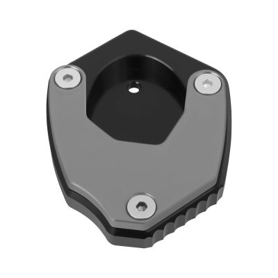 Motorcycle Kickstand Pad Enlarger Extension Side Stand Plate Pad Replacement for Kawasaki Versys650 Versys 650 2010-2023 Foot Support Plate Pedal Extender (titanium)