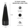 JNXIJ CV Boot Installation Tool, Smooth Stretch CV Boot Repair Kit Reusable Cone Tool with 110mm Bottom Diameter, Universal Plastic CV Boot Mount Cone Replacement for Most Vehicles view 2