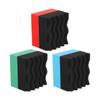 Norkmdi 3PCS Car Tire Dressing Applicator Pads, Wavy Contoured Large Automotive Shine Polishing Sponge Wax Mats, Vehicle Wheel Buffing Waxing Foam Pads, Universal for SUV, Truck, RV view 1