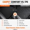 Mythoria Custom Fit Car Floor Mats Fit for Lexus RX350 RX330 RX400h 2004 2005 2006 2007 2008 2009, Waterproof Velour Carpet Full Set, All-Weather Protection, Anti-Slip Retention Clip, Odorless, Black view 4
