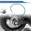 Partuto 90cm Motorcycle Brake Clutch Oil Hose Line with Nylon Stainless Steel Wire Braid PU Motorcycle Hydraulic Brake Line for Motorcycles Dirt Bikes Blue view 2