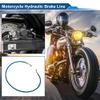 Partuto 90cm Motorcycle Brake Clutch Oil Hose Line with Nylon Stainless Steel Wire Braid PU Motorcycle Hydraulic Brake Line for Motorcycles Dirt Bikes Blue view 3