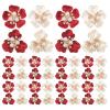 GLEAVI 40 Pcs Flower Car Vent Clip Faux Pearl and Rhinestone Perfume Diffuser Cute Universal Car Interior Accessories for Dashboard view 1