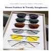 Astraeon Fashion sunglasses, trendy sunglasses, unisex, lightweight UV protection sunglasses, suitable for driving, fishing and golf(Black) view 3