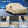 Waterproof Car Cover, for Dodge Viper (1992-2002), All Weather Full Car Cover Snowproof Windproof Sun Dust UV Protection, Beige view 4