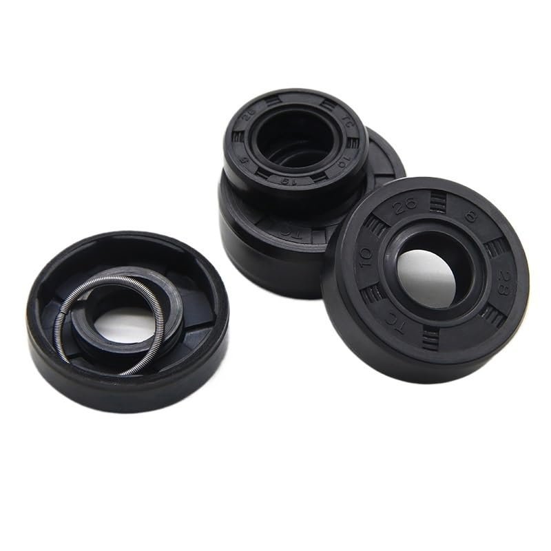 2/5pcs ID 10mm NBR Nitrile Rubber Oil Seal TC-10 * 17/18/19/20/22/25/26 * 5/7/8/10mm Nitrile Rubber Shaft Double Lip Oil Seals(2pcs,10x18x7mm)