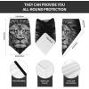 STVYUKL Black And White Lion Head Neck Gaiter Face Mask Uv Protection Windproof Bandanas Headband Breathable Fishing Face Cover Ski Mask With Ear Loops Bandana For Men Women view 3