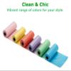 Ginsco 0.8 Gallons Disposable Trash Bags for Mini Car Trash Can, Portable Small Car Garbage Bags, Cars Accessories, Mini Trash Bags, Plastic Trash Bag for Cars/Home/Office (4 Rolls/60 Counts) Green view 4