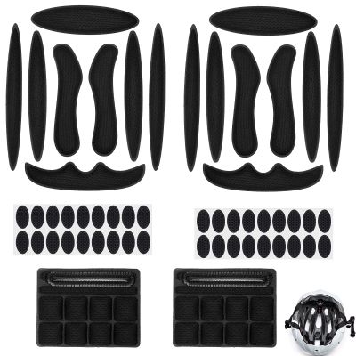 Guduling 2 Set Helmet Padding Inserts,Helmet Pads,Universal Bike Helmets Pads,Replacement Motorcycle Helmets Padding,for Scooter Skateboard Bike Motorcycle Cycling Sport
