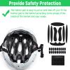 Guduling 2 Set Helmet Padding Inserts,Helmet Pads,Universal Bike Helmets Pads,Replacement Motorcycle Helmets Padding,for Scooter Skateboard Bike Motorcycle Cycling Sport view 4