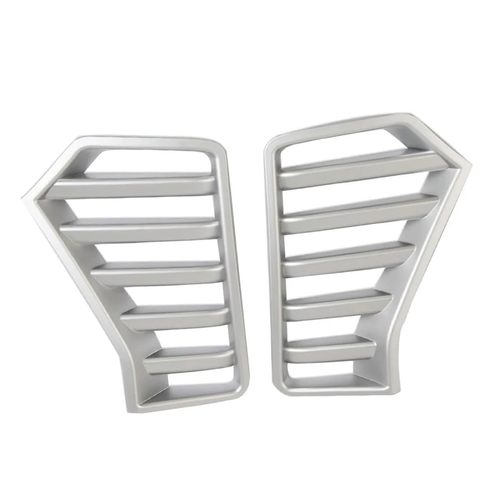 IBDLCXUOP Compatible with Toyota Tacoma 2024 2Pcs Front Bumper Side Headlight Grille Air Vent Trim Cover ABS(Matter Silver)