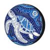 Foruidea White Turtle Template Pattern Spare Tire Cover Dust-Proof Wheel Tire Cover Fit Trailer, RV, SUV and Many Vehicle 14 Inch view 1