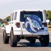 Foruidea White Turtle Template Pattern Spare Tire Cover Dust-Proof Wheel Tire Cover Fit Trailer, RV, SUV and Many Vehicle 14 Inch view 3
