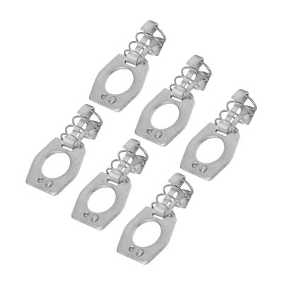 Pissente 6Pcs Stainless Steel RV Water Heater Cam Lock, Complete 6 Piece Set, Easy Thumb Operated Design, Stainless Steel Construction, Enhanced Security and Peace of Mind, Versatile