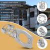 Pissente 6Pcs Stainless Steel RV Water Heater Cam Lock, Complete 6 Piece Set, Easy Thumb Operated Design, Stainless Steel Construction, Enhanced Security and Peace of Mind, Versatile view 4