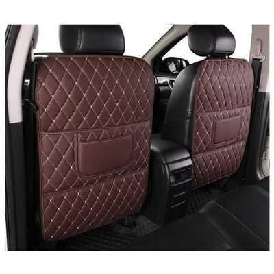 DXDZZNB 2 Pcs for Ford Bronco 2021 2022 2023 2024 2025 car seat Kick mat,Seat Pad Rear Cover Protector,Easy to Clean Backrest Protection Car Kick Mat Wear-Resistant,C Brown