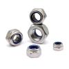 XAOLIUZi 10-100pcs M2 M2.5 M3 M3.5 M4 M5 M6 M8 M10 M12 M16 Hex Hexagon Nylon Insert Self Lock Nut Nylock Nut Locknut A2 304 Stainless Steel DIN985(100pcs M3) view 1