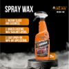 Spray Wax for Cars Instant Mirror Shine & Streak-Free Finish Premium Italian Formula, Easy Wipe-On Car Wax Spray for Deep Gloss, Slick Surface & Protection on Paint, Plastic & Trim 25 Oz view 2