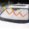 Car Windshield Sun Shade for MG MG Zs Mg3 2000-2023 2024, Foldable Front Sun Shade Windshield Anti-UV Sunscreen Dust Protector Accessories,Silver, Normal (Silver) view 3