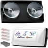 Caravista Ez Pass Holder for Windshields - UV Resistant Ez Pass Transponder for All States - Easy to Install and Remove with Powerful Suction Cups & 4 Mounting Strips (Black) view 1