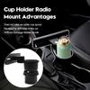 Cup Holder Radio Mount, CB Radio Mounting Brackets Drinks Cup Holder Mount view 2
