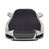 Hail Car Half Cover, for Mercedes-Benz SL R129, Heavy Duty Half Car Cover Hail Blankets Waterproof Outdoor Rain Snow, Silver Black view 1