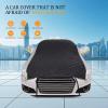Hail Car Half Cover, for Mercedes-Benz SL R129, Heavy Duty Half Car Cover Hail Blankets Waterproof Outdoor Rain Snow, Silver Black view 2