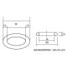 50PC/lot Rubber Ring Black NBR Sealing O-Ring OD5/5.5/6/6.5/7/8/8.5/9/10/10.5/11/11.5/12/13 * 2mm O-Ring Seal Gaskets Oil Rings-.-(6x2x2mm) view 4