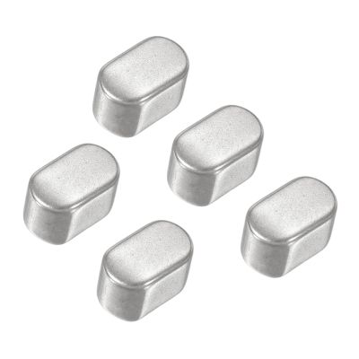 PATIKIL Round Ended Feather Key 10x6x6 mm, 5 Pcs Stainless Steel Parallel Drive Shaft Key Stock for Fasteners Mechanical Industry, Silver Tone