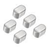 PATIKIL Round Ended Feather Key 10x6x6 mm, 5 Pcs Stainless Steel Parallel Drive Shaft Key Stock for Fasteners Mechanical Industry, Silver Tone view 1