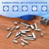 PATIKIL Round Ended Feather Key 10x6x6 mm, 5 Pcs Stainless Steel Parallel Drive Shaft Key Stock for Fasteners Mechanical Industry, Silver Tone view 4