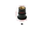 Well Nuts 100pc M5 Rubber Blind Fastener Windshield Fairing Cowl Accessories for Motorcycle view 4