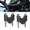 for VSTROM 650 1000 1050/XT V-Strom 250 DL650 DL1000 Motorcycle Handlebar Riser Mount Handle Bar Clamp Rise Extend Adapte(Black) view 2