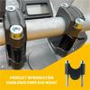 for VSTROM 650 1000 1050/XT V-Strom 250 DL650 DL1000 Motorcycle Handlebar Riser Mount Handle Bar Clamp Rise Extend Adapte(Black) view 3