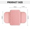 JIANDONGJIE Car Center Console Cover for Toyota Avalon 2019-2022, Car Armrest Cover Cushion Arm Rest Cover Auto Interior Arm Rest Seat Box Pad Accessories,Pink view 2