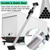 Heavy-Duty Ratcheting Cargo Bar Non-Slip Truck Bed Divider Bars, Cargo Bar/Truck Bed Bar Adjustable, Stable Load Lock for Vans SUVs Trailers(Silver-4pcs,Adjustable 183-221cm) view 4