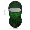 Balaclava Face Mask Funny Ski Mask Green Number Binary Balaclava Full Face Cover for Men Women Outdoor Cycling Cap view 2
