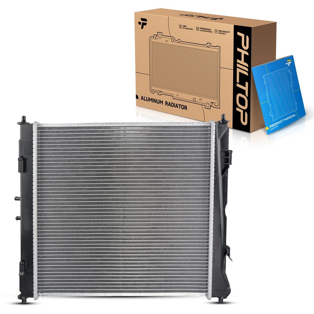 PHILTOP CU13189 Engine Coolant Aluminum Radiator Fit for 2011 2012 2013 2014 2015 Optima 2.0T, 2011 2012 2013 2014 Sonata 2.0T