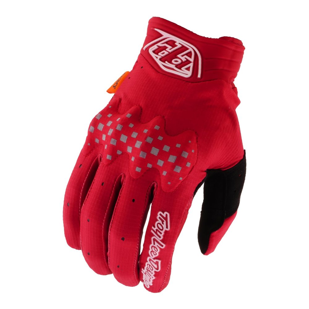 Troy Lee Designs Gambit Adult Motocross MX Off-Road Mountain Bike BMX Glove, Solid, Scarlet Glo, XX-Large