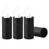 JNXIJ 4 PCS Car Tissue Holder, Refillable Auto Cup Holder Round Napkin Container with Facial Tissues, Portable Tissue Box Paper Towel Cylinder for Most Vehicles, Car Accessories (Marble Black) view 1