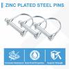 PATIKIL 2 Pcs Trailer Coupler Pins 3/8"x2" (10mmx50mm) Hitch Pin Silver view 4