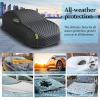 Hail Protector Full Car Cover, for Audi Q7 SUV 2015-2025, Waterproof Outdoor All Weather Snow Rain Protector Full Exterior, Black view 4